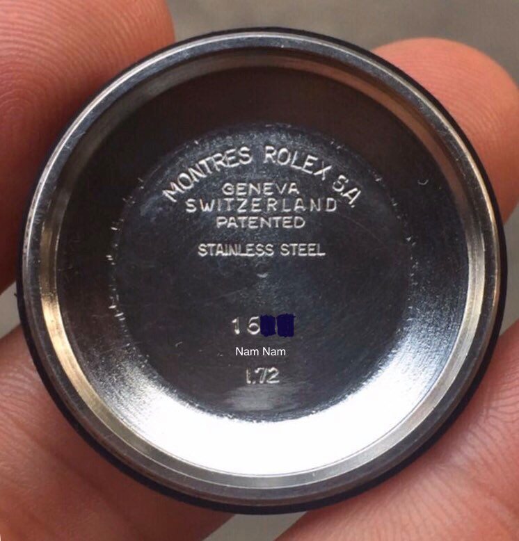 Rolex caseback