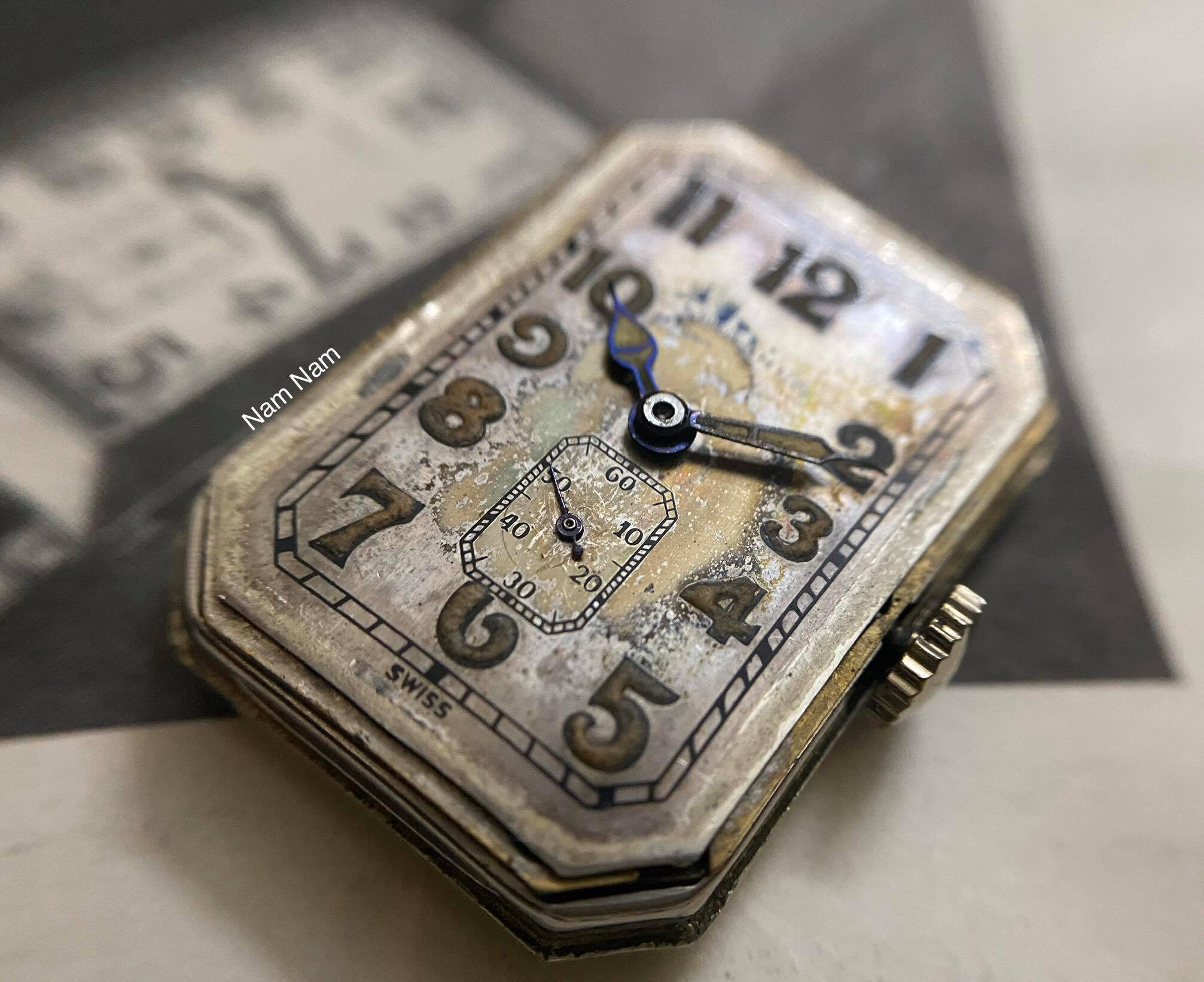 Silver dial