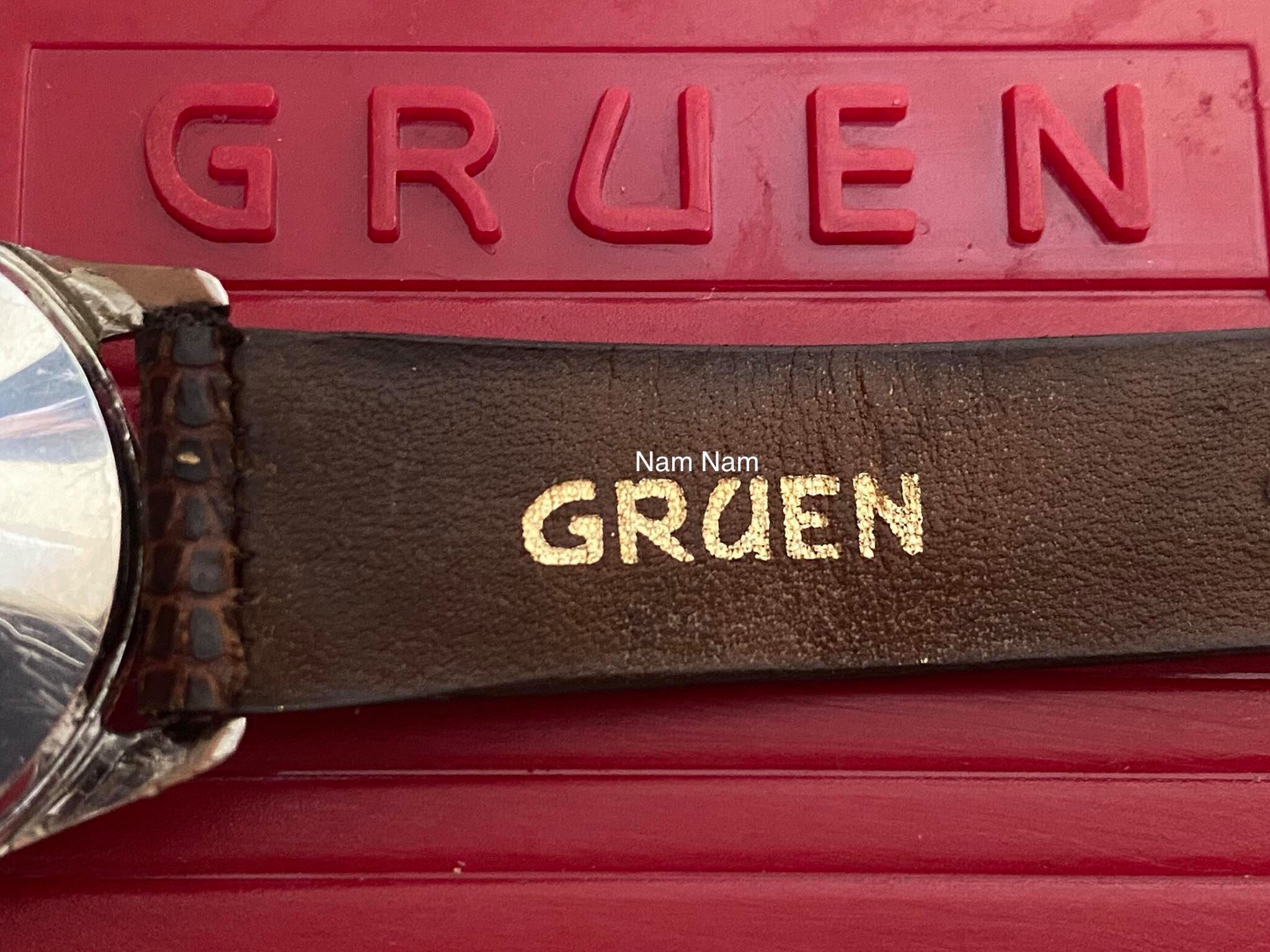Gruen band watch